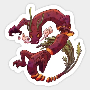 Carrot dragon Sticker